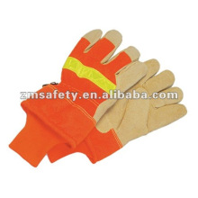ZM20-ч светоотражающие рабочие кожаные перчатки